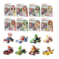 Hot Wheels 1/64  Mario Kart Replica Diecast Plastic Assorted
