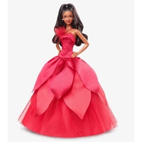 Black Hair Holiday Barbie 2022 Collector Doll