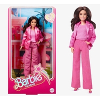 Gloria Doll Wearing Pink Power Pantsuit - Barbie The Movie Collector Doll