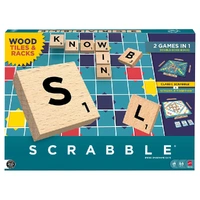 Scrabble Core 2 Games in 1 Wood