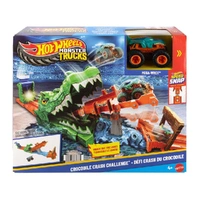 Hot Wheels Monster Truck Knock the Croc Playset