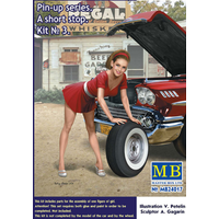 Master Box 24017 1/24 Pin-up series. A short stop. Kit No. 3 Plastic Model Kit