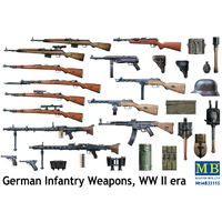 Master Box 35115 1/35 German Infantry Weapons, WW II era Plastic Model Kit