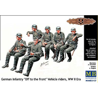 Master Box 35137 1/35 German Infantry Off to the front Vehicle riders, WW II Era Plastic Model Kit