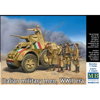 Master Box 35144 1/35 Italian military men, WWII era Plastic Model Kit