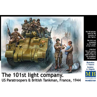Master Box 35164 1/35 The 101st light company. US Paratroopers & British Tankman, France, 1944