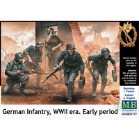 Master Box 35177 1/35 German Infantry, WWII era. Early period Plastic Model Kit