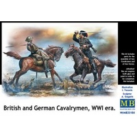 Master Box 35184 1/35 British and German Cavalrymen, WWI era Plastic Model Kit