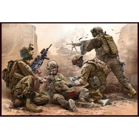 Master Box 1/35 Under Fire. Modern US Infantry Plastic Model Kit 35193