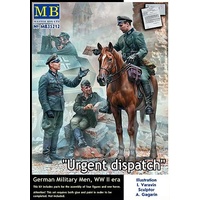 Master Box 35212 1/35 Urgent Dispatch. German Military Men, WW II era NEW! Plastic Model Kit