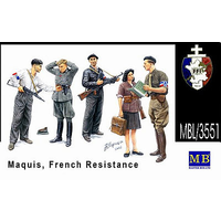Master Box 1/35 Maquis, French Resistance   Plastic Model Kit