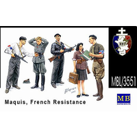 Master Box 1/35 Maquis, French Resistance   Plastic Model Kit 3551