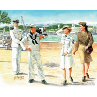Master Box 3556 1/35 Women at War: US Navy WAVES Plastic Model Kit
