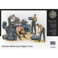 Master Box 3560 1/35 German Motorcycle Repair Crew Plastic Model Kit