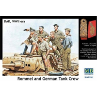 Master Box 3561 1/35 Rommel and German Tank Crew, DAK, WW II era Plastic Model Kit