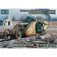 Master Box 1/72 British MK1 Female Tank 1916 MB72002