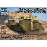 Master Box 72004 1/72 MK I Female British Tank, Special Modification for the Gaza Strip