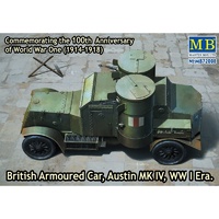 Master Box 1/72 British Armoured Car, Austin, MK IV, WW I Era Plastic Model Kit 72008