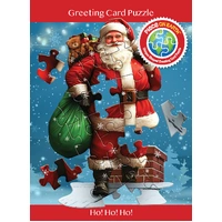 Madd Capp 1113 Santa 20pc Jigsaw Puzzle Greeting Card