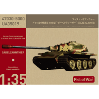 Modelcollect Fists of War 1/35 German E-60 Ausf.B 12.8cm "Sabletiger" Plastic Model Kit UA35019