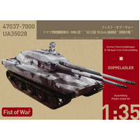 Modelcollect 1/35 Fists of War German E100 Super Heavy Tank, Ausf.G, 105mm Double Barrel Plastic Model Kit UA35028
