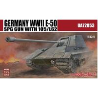 Modelcollect 1/72 WWII German E-50 SPG Gun With 105/L62 Plastic Model Kit UA72053