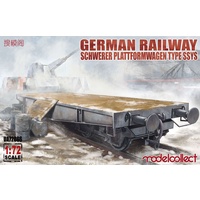 Modelcollect 1/72 German Railway Schwerer Plattformwagen Type ssys 1+1 Pack
