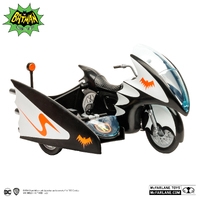 McFarlane Dc Retro 6in - Batcycle With Side Car