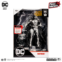 DC Direct Page Punchers 7In Batman Line Art Variant w/ Black Adam Comic