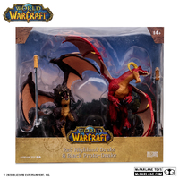 World Of Warcraft Dragons - Red Highland Drake & Black Proto-Drake (2 Pack)