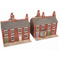 Metcalfe N Red Brick Terraced Houses Card Kit