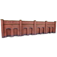 Metcalfe N Scale Retaining Wall Red Brick Card Kit