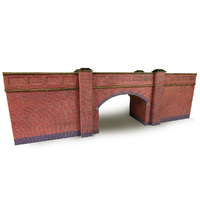 Metcalfe N Railway Bridge Red Brick Card Kit