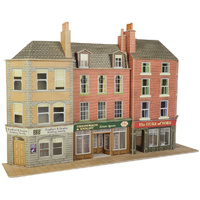 Metcalfe HO Low Relief-Pub and Shops Card Kit