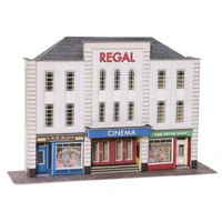 Metcalfe HO Low Relief Cinema & 2 Shops Card Kit