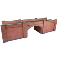 Metcalfe HO Railway Bridge Red Brick Card Kit