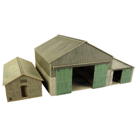Metcalfe HO Manor Barn/Cow Shed Card Kit