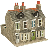 Metcalfe HO Terraced Houses Stone Card Kit