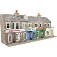 Metcalfe HO Low Relief Stone Shop Fronts Card Kit