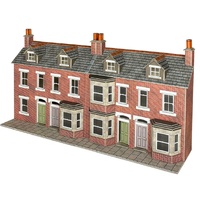 Metcalfe HO/OO Terrace House Fronts Brick Card Kit
