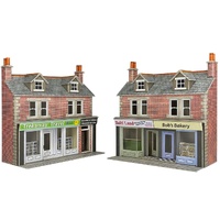 Metcalfe HO/OO Terrace Shop Fronts Brick Card Kit
