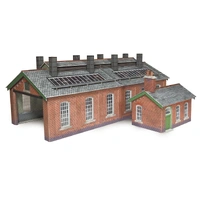 Metcalfe HO Double Track Engine Shed Card Kit