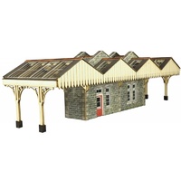 Metcalfe HO Island Platform Buildings Card Kit