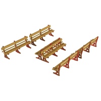 Metcalfe HO Platform Benches 1 Dbl 2 Single Card Kit