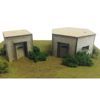 Metcalfe HO Pillboxes (2) Card Kit