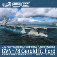 Magic Factory 1/700 U.S. Navy Gerald R Ford class Aircraft Carrier - USS Gerald R. Ford CVN-78 Plastic Model Kit