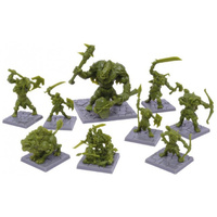 Dungeon Saga Green Rage Miniatures Set