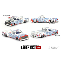 Mini GT 1/64 Chevrolet Silverado Dually on Fire V2 Diecast Model Car