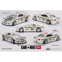 Mini GT 1/64 Nissan Skyline GT-R (R34) Tamiya X Kaido House "The Grasshopper" V1 Diecast Model Car