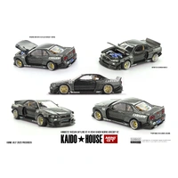 Mini GT 1/64 Nissan Skyline GT-R (R34) Kaido Works GReddy V2 Diecast Model Car